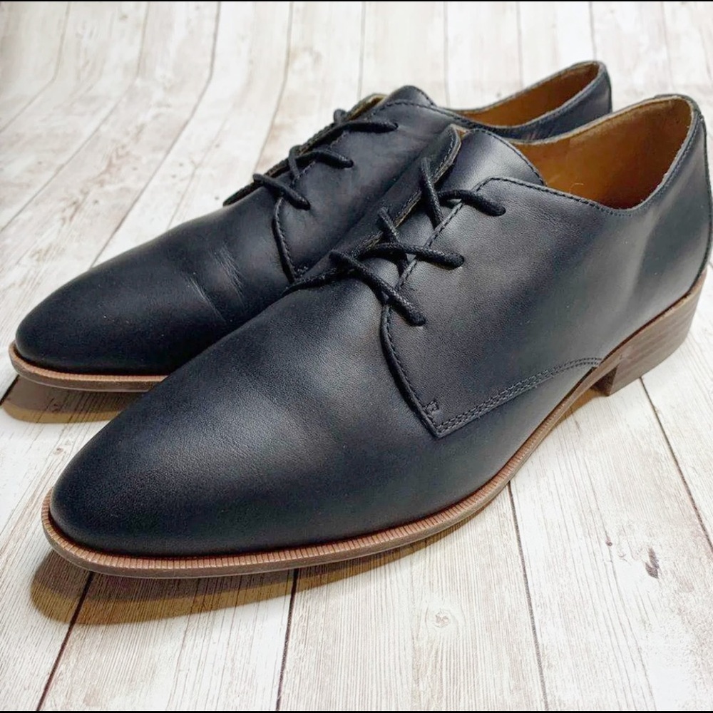 Madewell The Frances True Black Leather Oxford